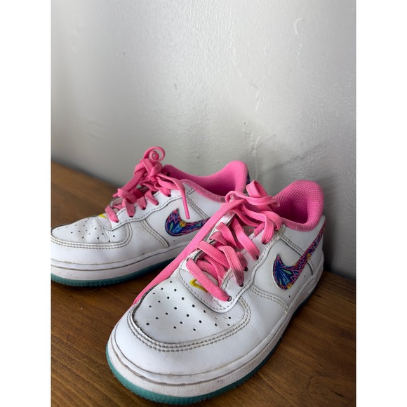 Nike Other - Nike Air Force 1 Low Kids White Pink Psychedelic FJ3483-100 Size 11.5C